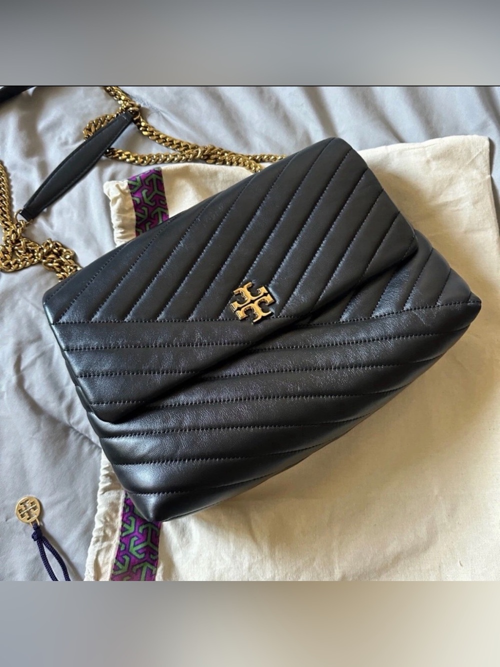 TORY BURCH Kira Chevron Convertible Shoulder Bag